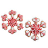 Peppermint Snowflake Cookie Ornament  | Putti Christmas Decorations