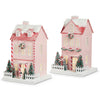 Pink House with LED | Putti Christmas Decorations