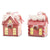 Pink House Ornament with LED | Putti Christmas Celebrations 