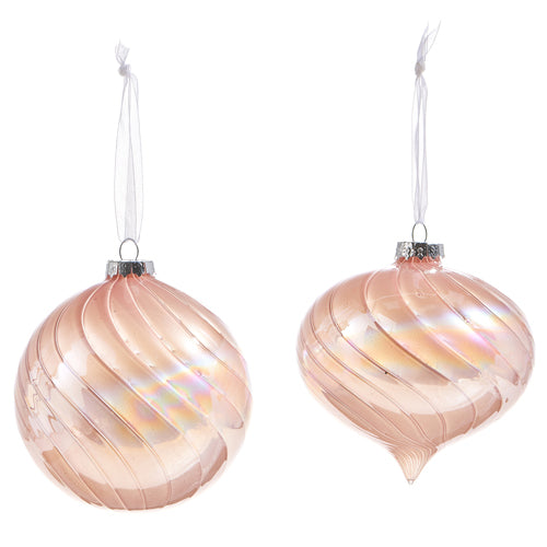 Iridescent Blush Pink Ornament