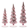 Metallic Pink Glass Trees