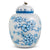 Large Blue and White Ginger Jar Glass Ornament | Putti Christmas Celebrations 