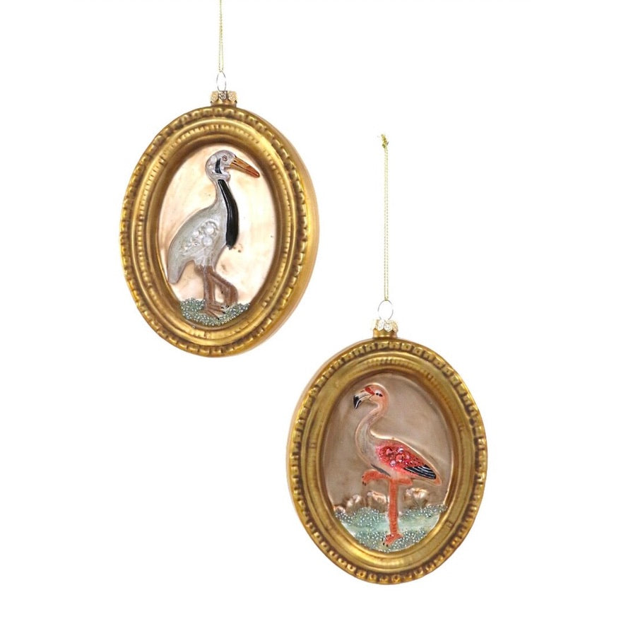 Cody Foster Shore Birds Curiosity Glass Ornament