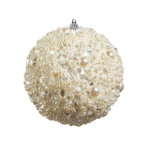 Pearl Embellished Ornament | Putti Christmas Decorations 
