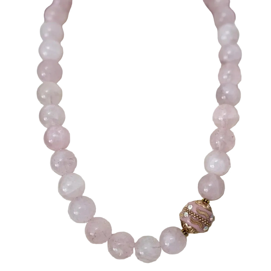 Valentine Rouge "Rose Quartz" Necklace