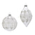 Clear Frosted Ornament | Putti Christmas Decorations 