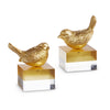 Gold Bird on Two Toned Plaque | Putti Fine Furnishings