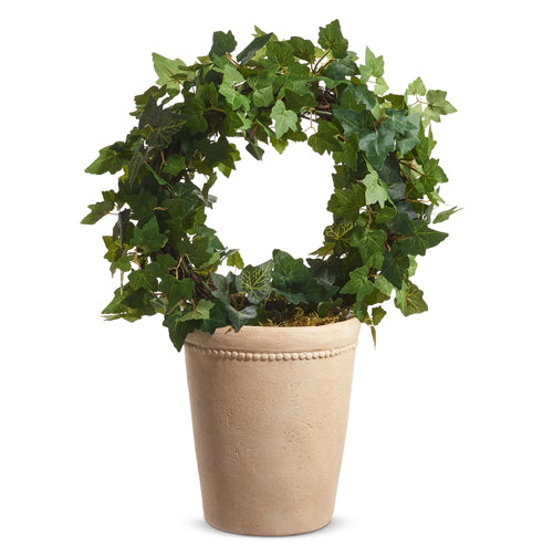 Potted Ivy Ring Topiary - Small