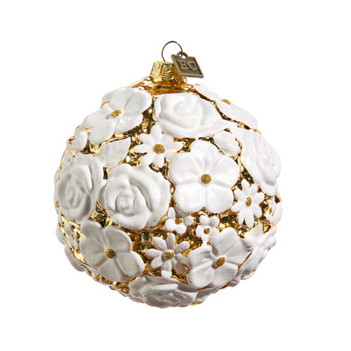 Eric cortina Mixed Blossom Glass Ball Ornament