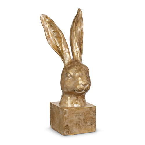 Raz Imports Gold Rabbit Bust | Putti Fine Furnishings 