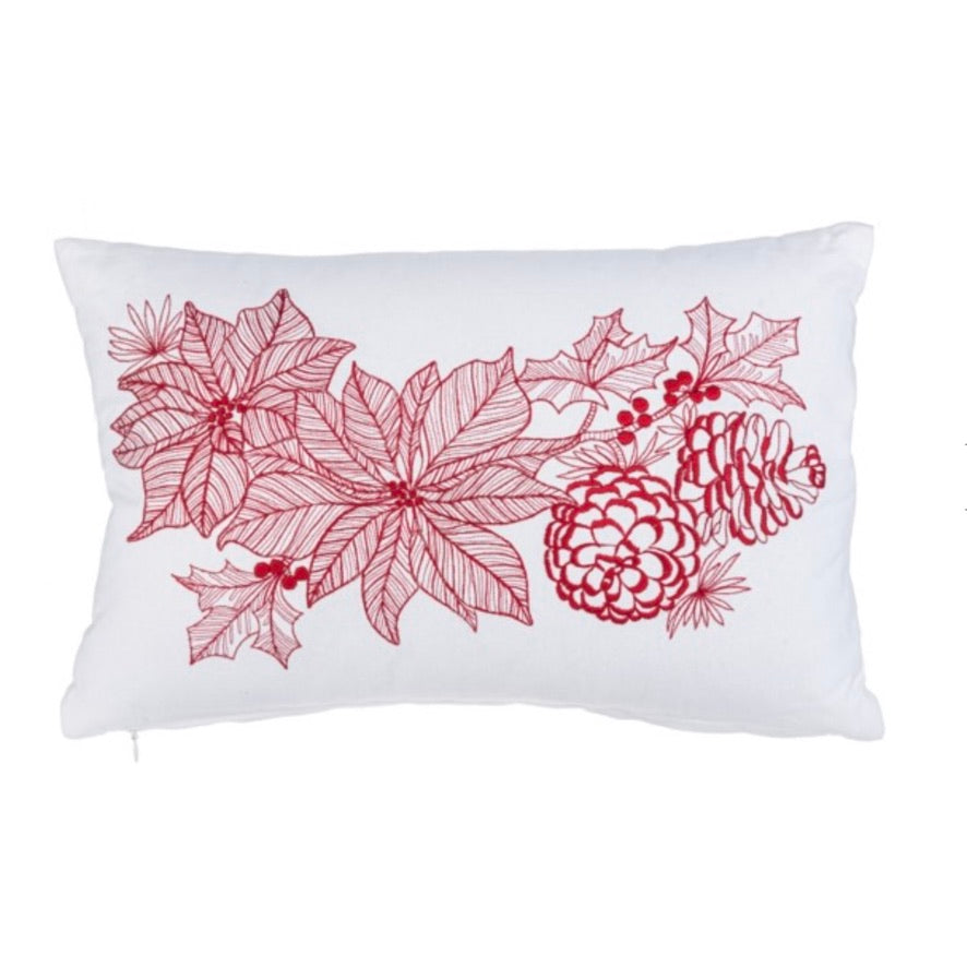 Poinsettia Pillow