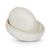 White Washed Wooden Beaded Bowl