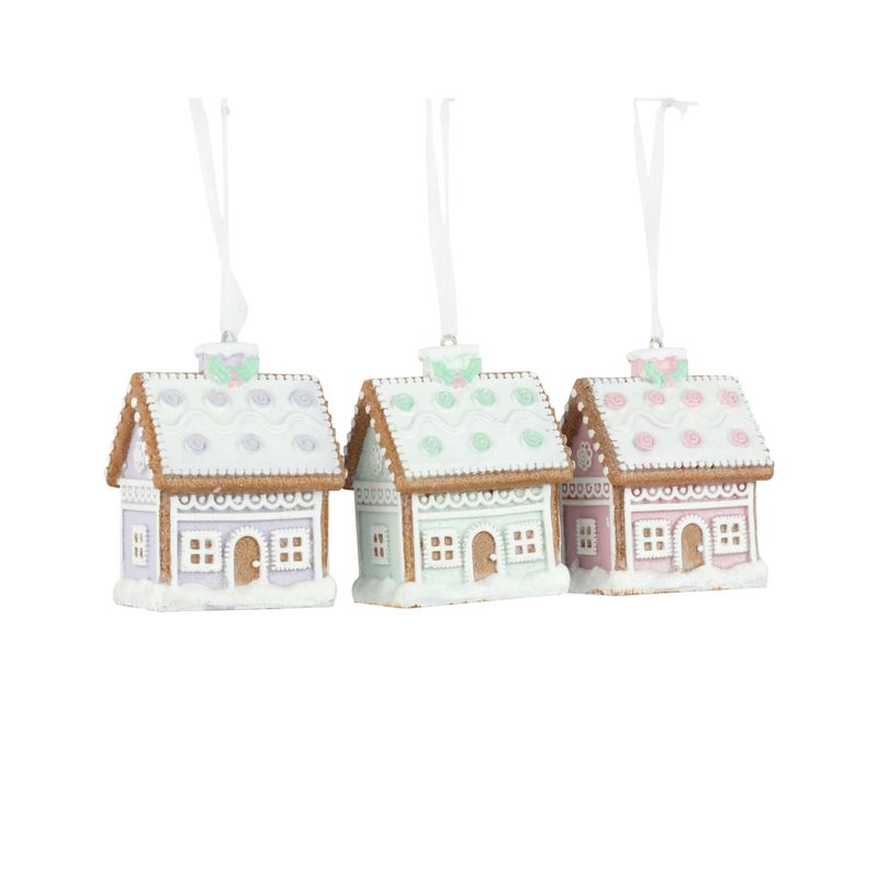 Pastel Gingerbread House Ornament