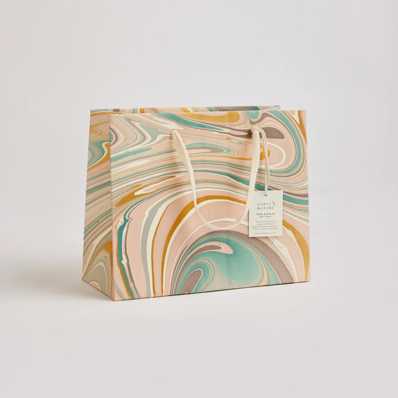 Hand Marbled Gift Bags Luxe - Medium