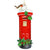 British Post Box with Robin Wood Ornament | Putti Christmas Decorations 