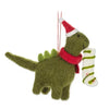 Holiday Dinosaur Felt Ornament