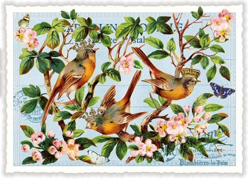 Birds on Branches Postcard