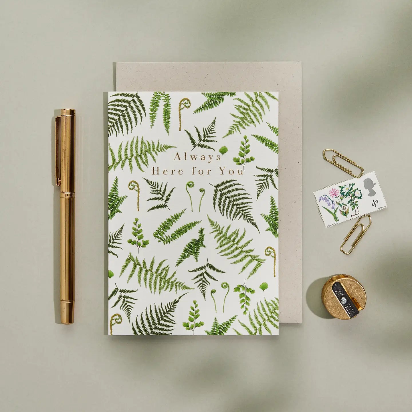 Cottage Garden "Always Here For You" Greeting Card | Putti Fine Furnishings 