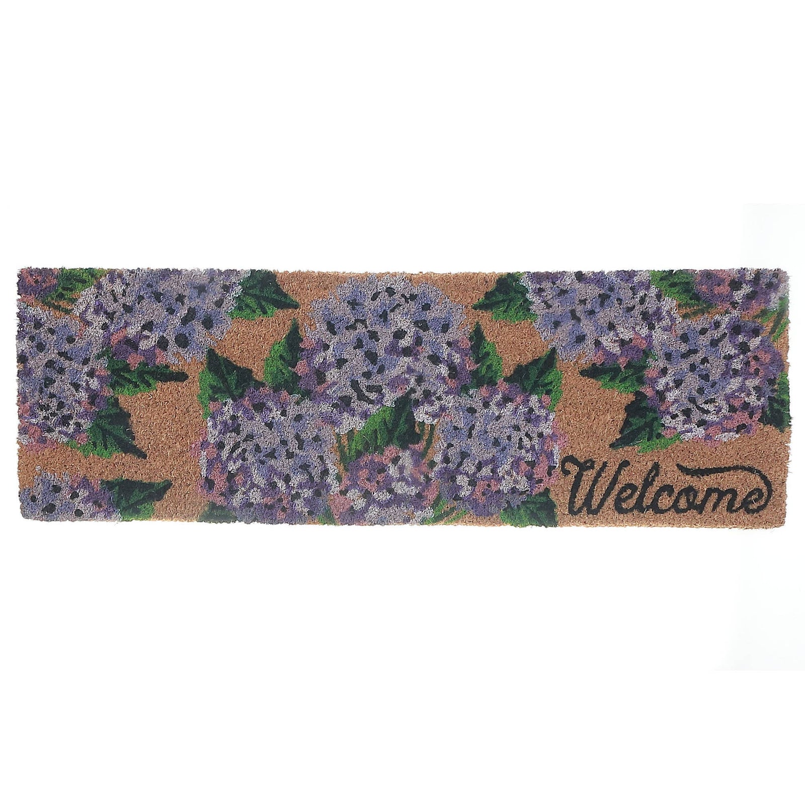 Hyrangea "Welcome" Coir Doormat