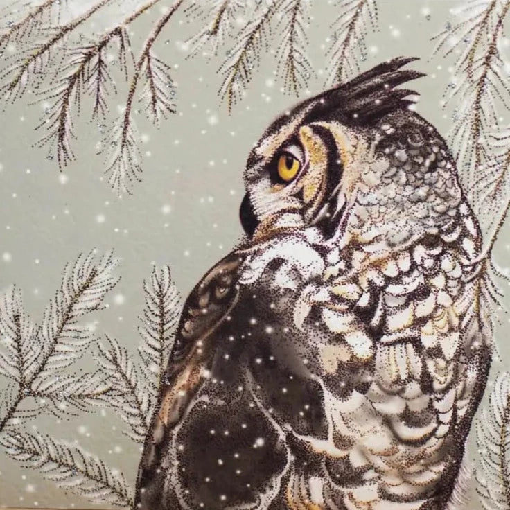 Owl Greeting Card | Putti Fine Furnishings Canada 