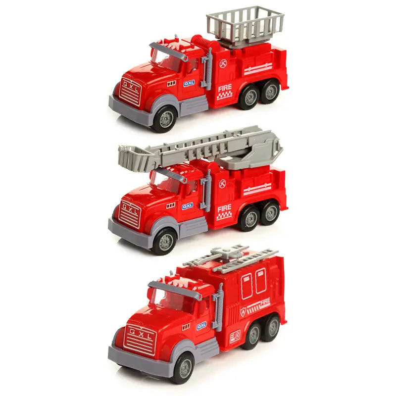 Fire Engine Rescue Truck Pull Back Action Toy | Le Petite Putti 