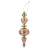 Spindle Glass Ornament - Pink