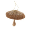 Felt Mushroom Ornament - Brown