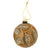 Brown Glitter Forest Glass Ornament  | Putti Christmas Decorations 
