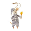 "Wee Willie Winky" Felted Mouse Ornament | Putti Christmas Decorations