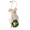 "Festive Finnegan" Felted Mouse Ornament