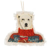 Dressed Polar Bear Ornament