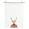 Dressed Stag Kitchen Towel | Putti Christmas Decor