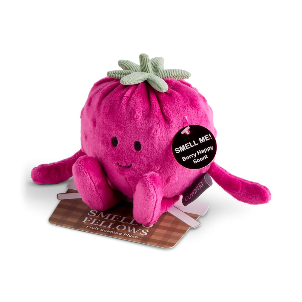 "Smellow Fellows" Fruit Stuffed Toy - Raspberry | Le Petite Putti 