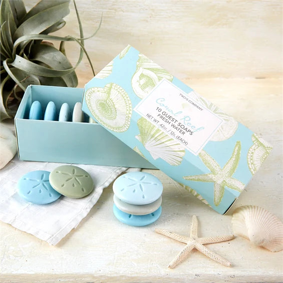 Two's Company Coral Reef Guest Soaps | Putti Fine Furnishings 