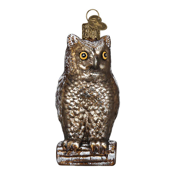 Old World Christmas Vintage Wise Owl Ornament  | Putti Christmas Decorations