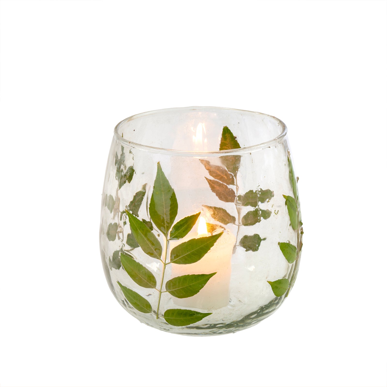 Pressed Leaf Votive