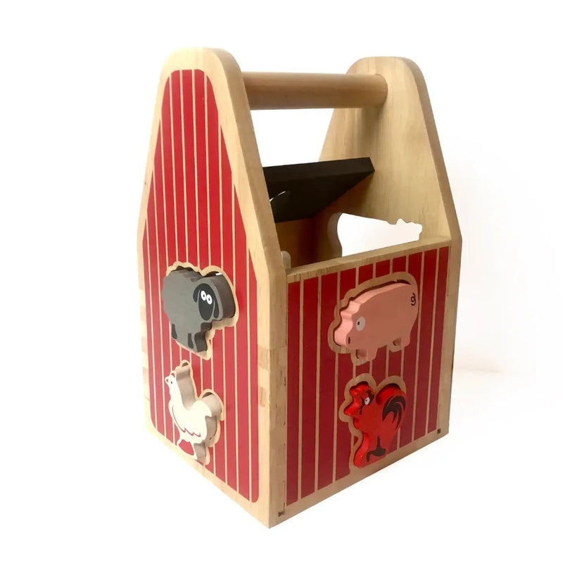 BeginAgain Barnyard Shape Sorter | Le Petite Putti 