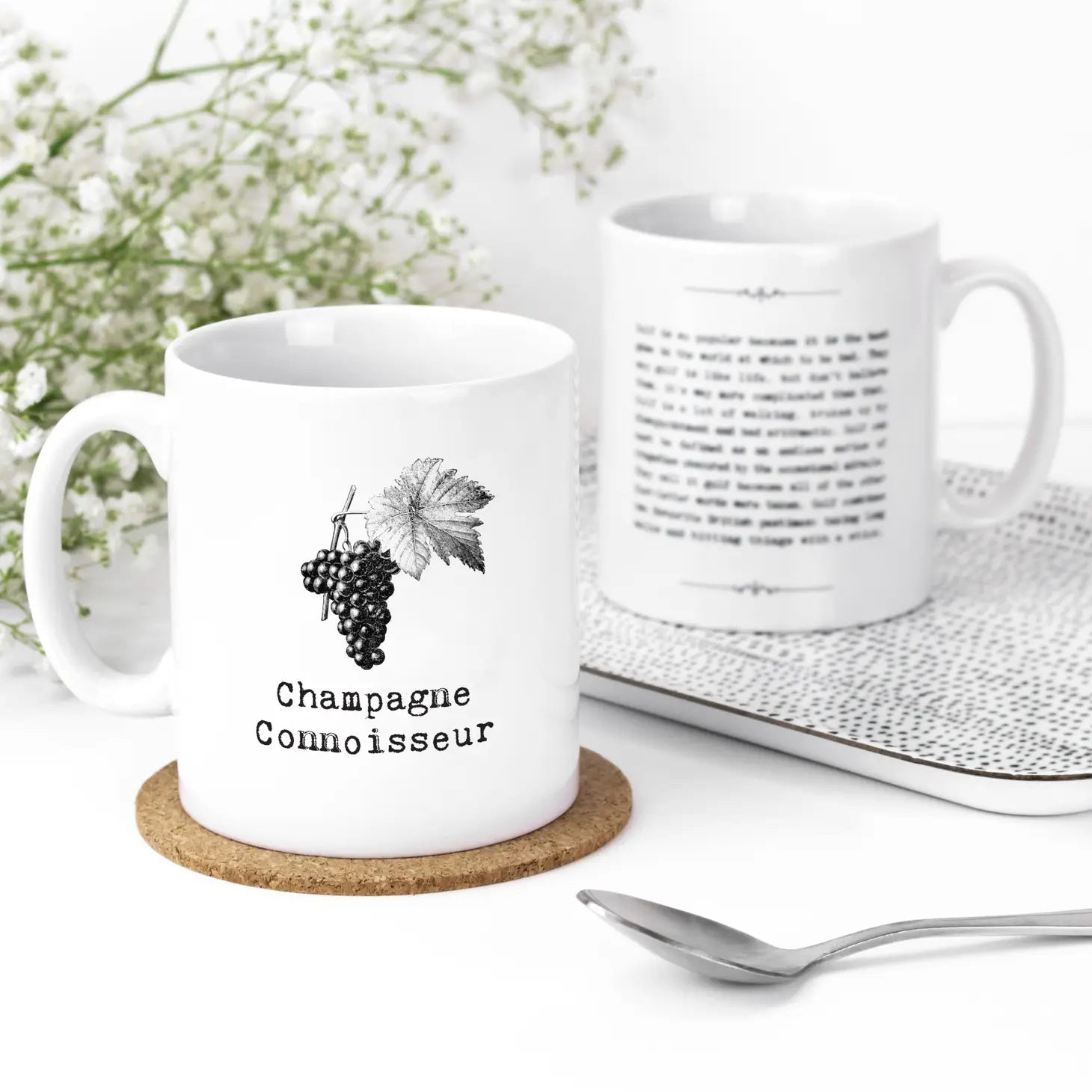 'Champagne Connoisseur' Gift Boxed Mug