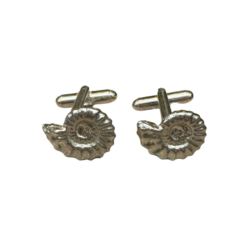 William Sturt Fine Pewter Cufflinks - Ammonite