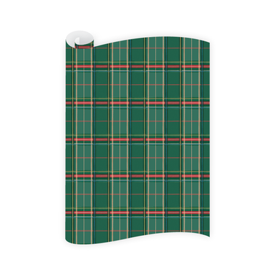 Dogwood Hill Equestrian Plaid Wrapping Paper Roll