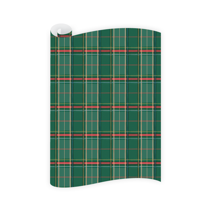 Dogwood Hill Equestrian Plaid Wrapping Paper Roll