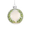 Laurel Leaf Glass Ball Ornament