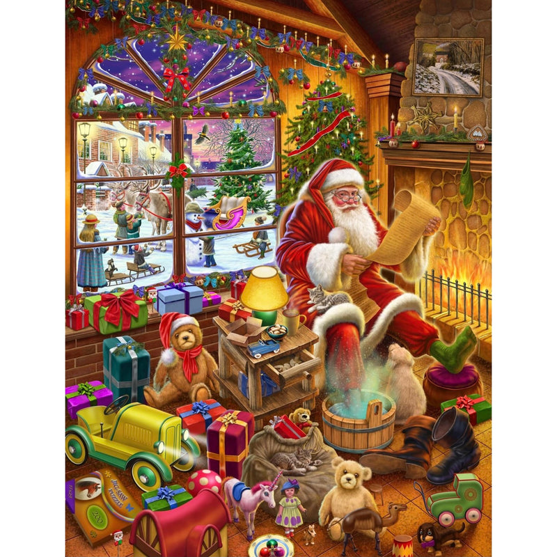 Santa's Christmas List Jigsaw Puzzle By Rudolf Farkas