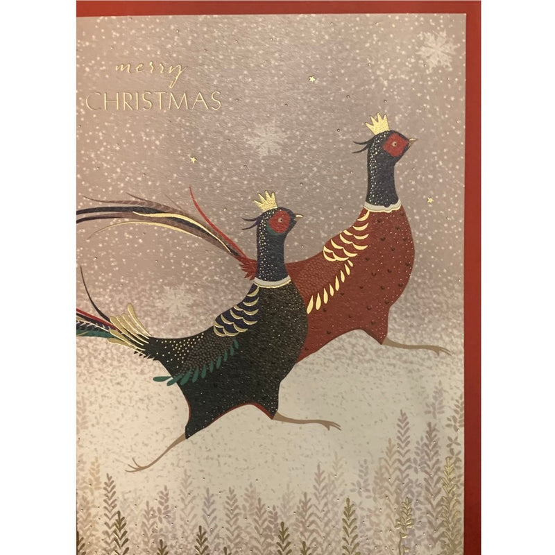 Sara Miller Pheasant "Merry Christmas" Greeting Card | Putti Christmas