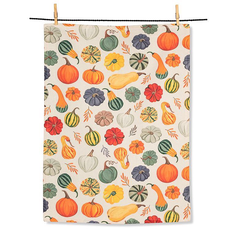 Harvest Gourds Kitchen Towel  | Putti Fine Furnishings 