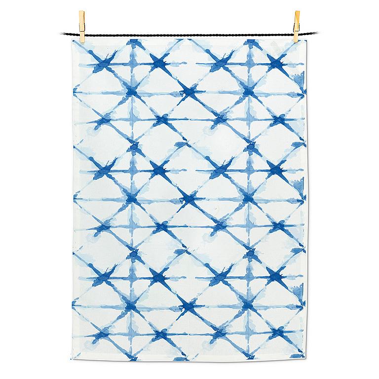 Shibori Tie Dye Kitchen Towel | Putti Fine Furnishings 
