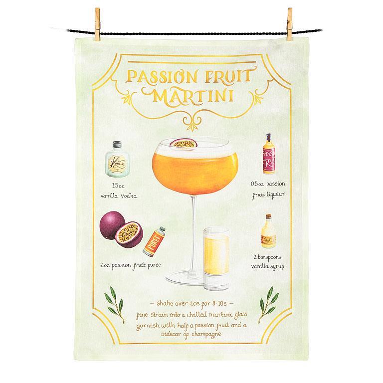 Passion Fruit Martini Kitchen Towel | Putti Fine Furnishings 