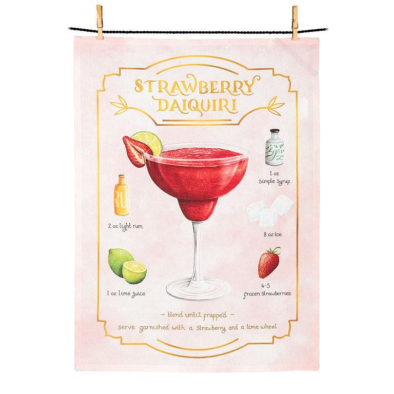 Strawberry Daiquiri Kitchen Towel | Putti Fine Furnishings 