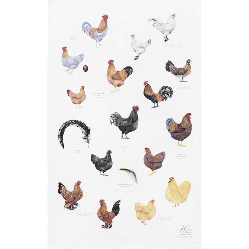 Chickens Tea Towel