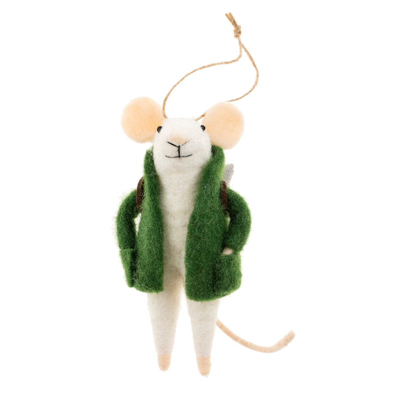 "Salvador Mouse" Felted Mouse Ornament